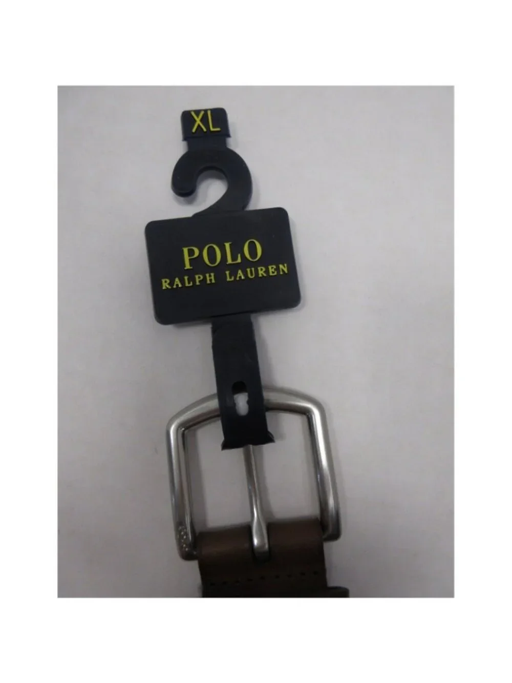Polo Ralph Lauren Belt XL Navy Braided Canvas Woven Leather Trim Pony